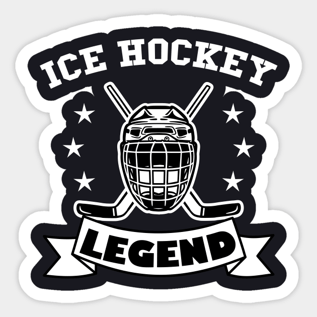 Ice Hockey Legend Hockey Player Gift Sticker by Foxxy Merch